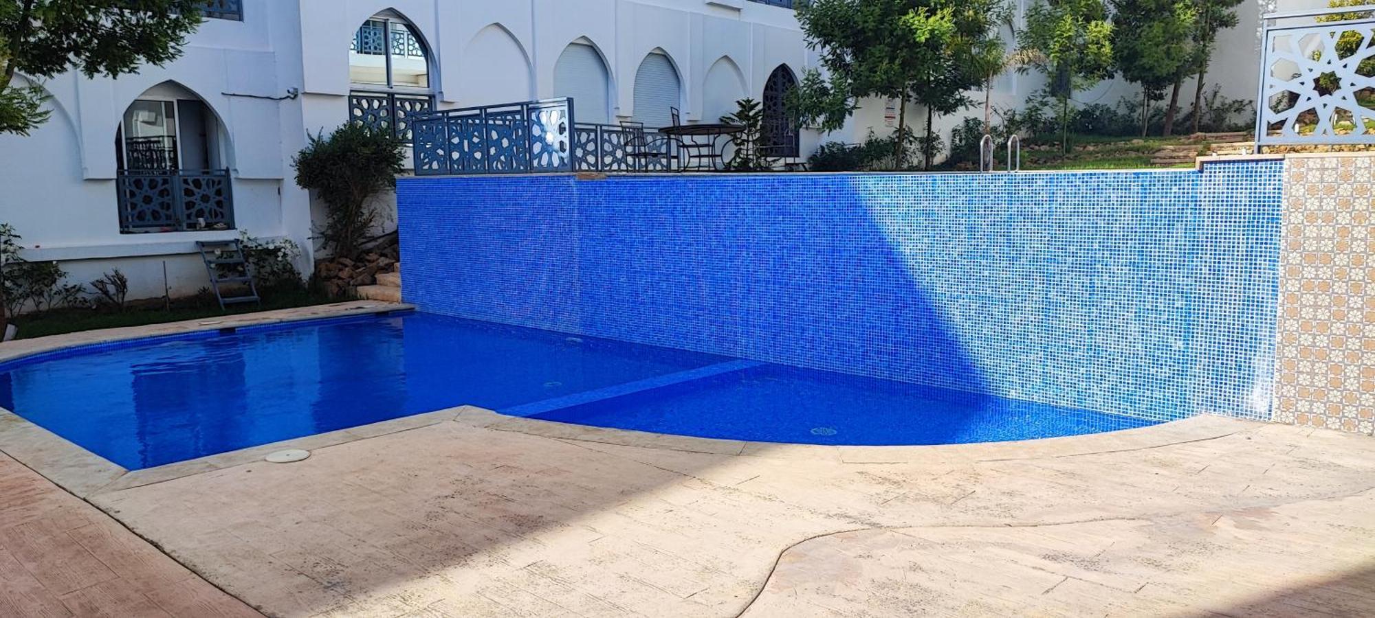 Magnifique Appartement De Standing A Tanger Avec Vue Sur Mer Et Acces Piscine Bagian luar foto